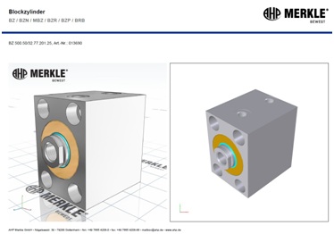 3D PDF Datenblatt von AHP Merkle