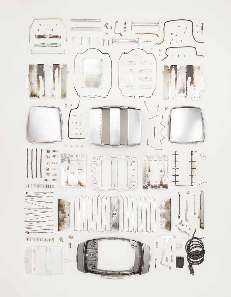 A deconstructed toaster by photo artist Todd McLellan