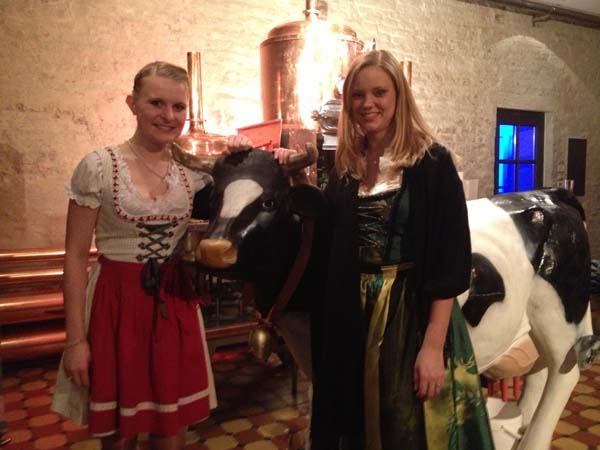 Members of the German Marketing team (the ladies not the cow)