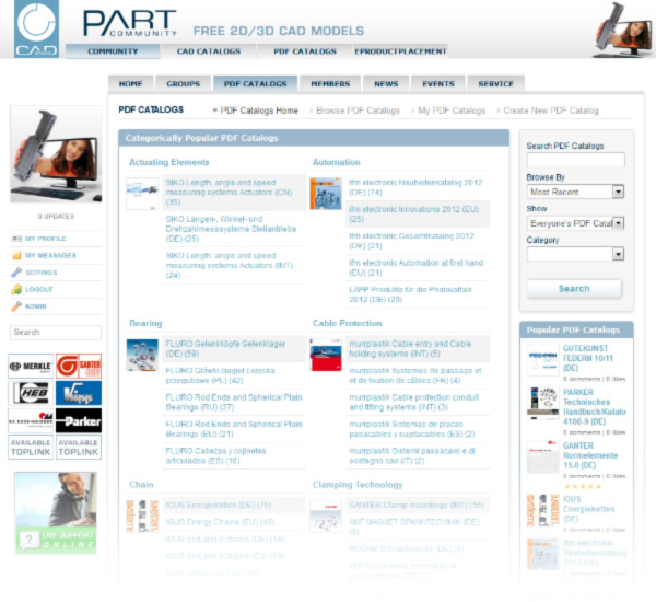 PDF Catalogs on PARTcommunity